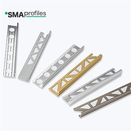 Alyuminiy plitka bilan chekka chiziq