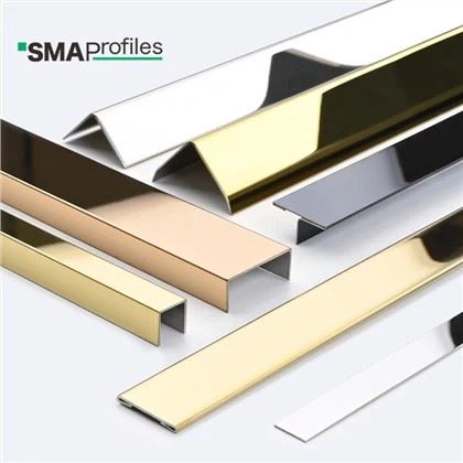 Zanglamaydigan po'latdan yasalgan dekorativ chiziqlar